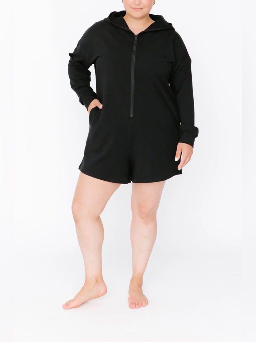 Smash + Tess Maybe Malibu Romper Zipper Black - Picture 2 of 7